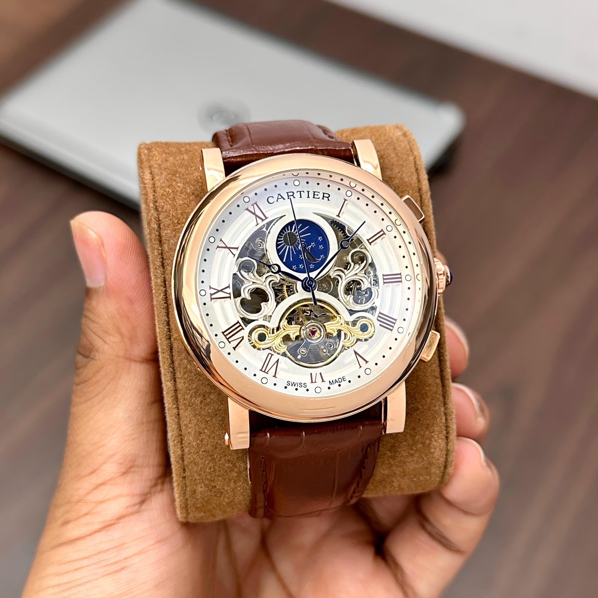 Cartier Automatic Open Heart Roman