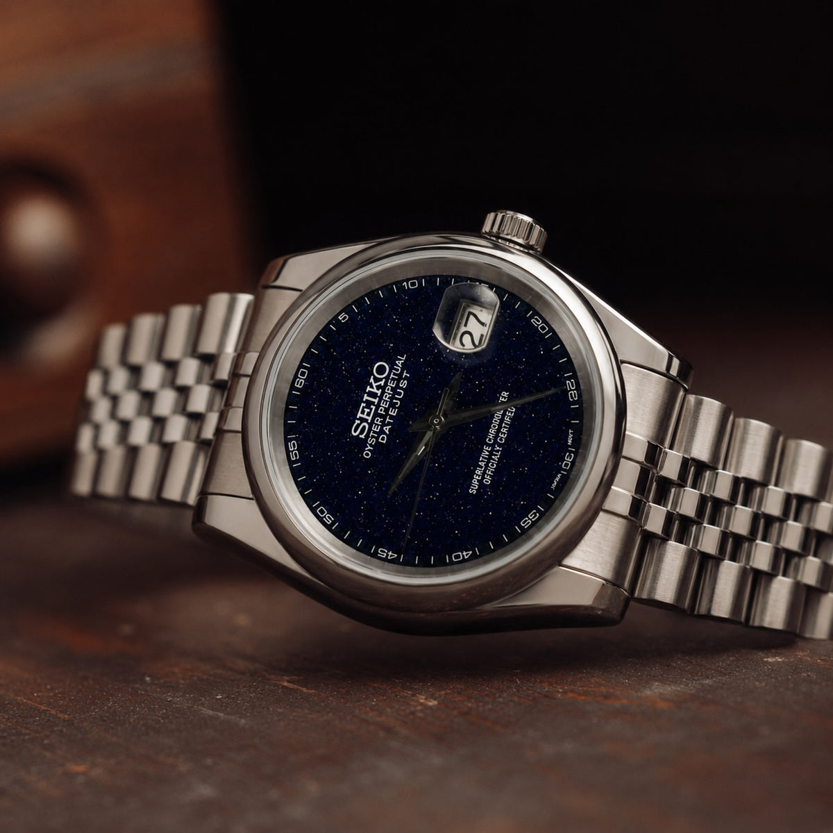 Sei.ko Oyster Perpetual Date Just Galaxy Black