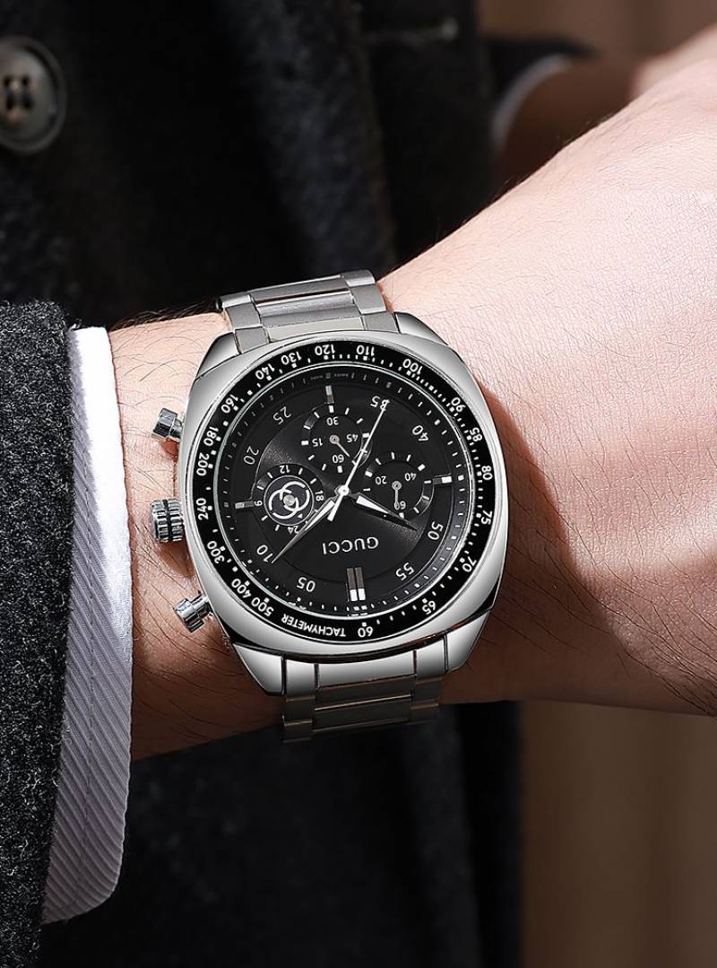 Guc.ci chronograph Silver-Black